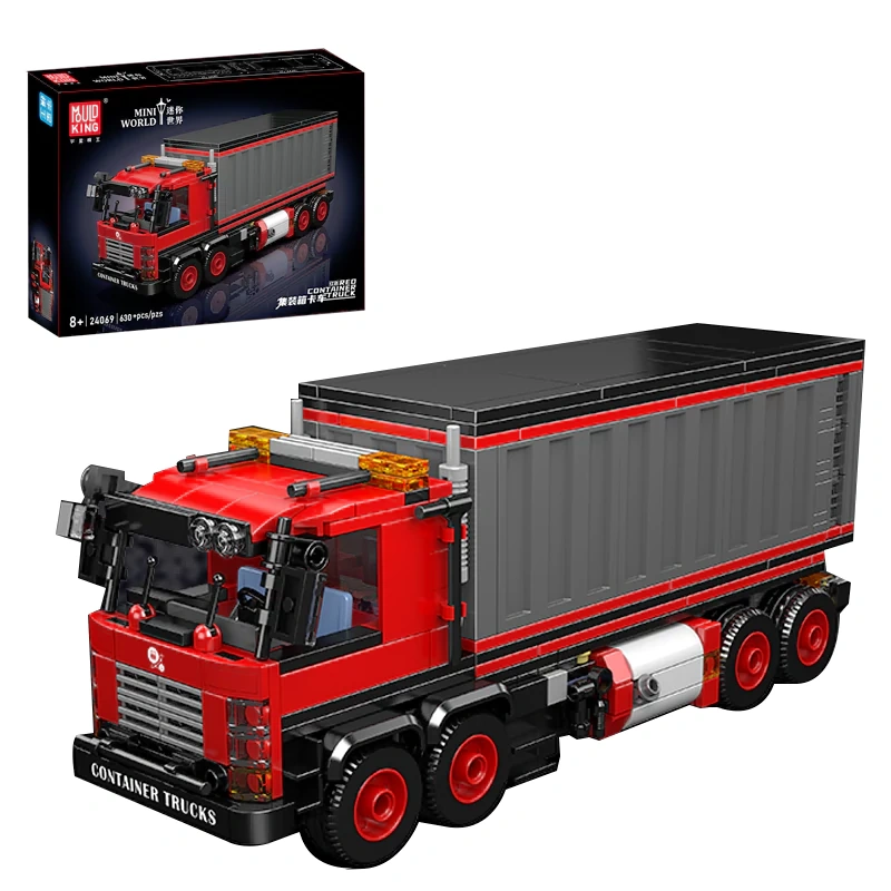 MouldKing 24069 Red Container Truck Technic