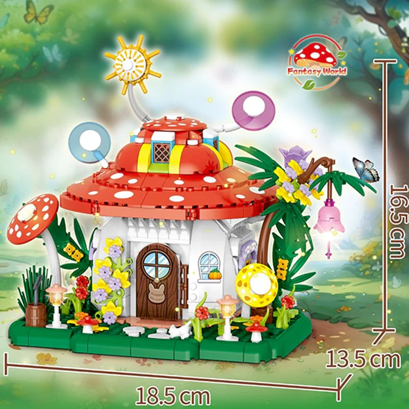[Mini Micro Bricks] ZHEGAO Dreamland Mushroom Creator Expert