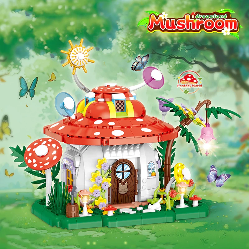 [Mini Micro Bricks] ZHEGAO Dreamland Mushroom Creator Expert