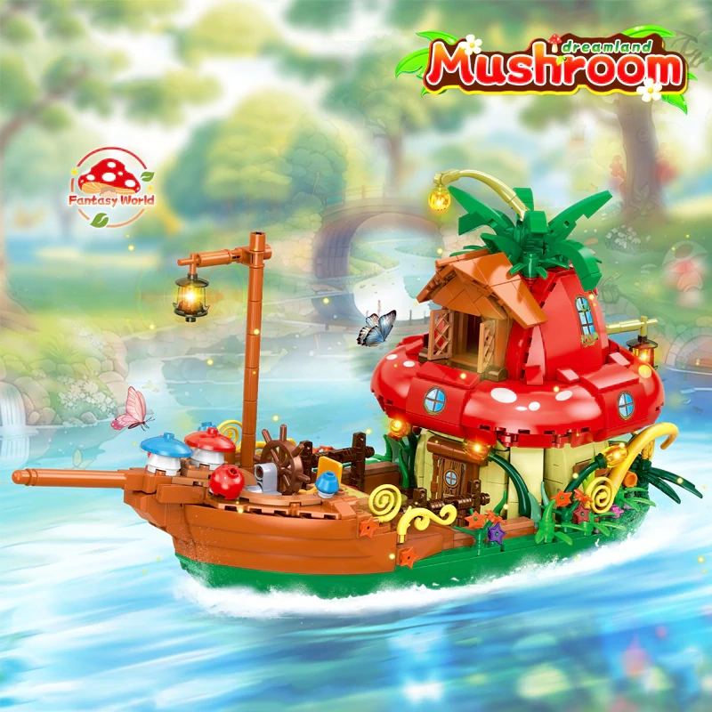 [Mini Micro Bricks] ZHEGAO Dreamland Mushroom Creator Expert