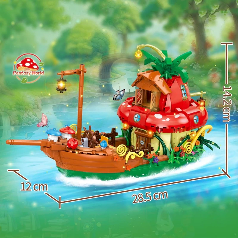 [Mini Micro Bricks] ZHEGAO Dreamland Mushroom Creator Expert