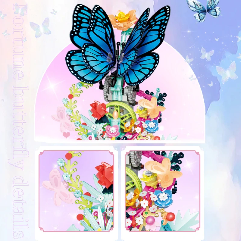 [Mini Micro Bricks] ZHEGAO 663502 Fortune Butterfly Creator Expert