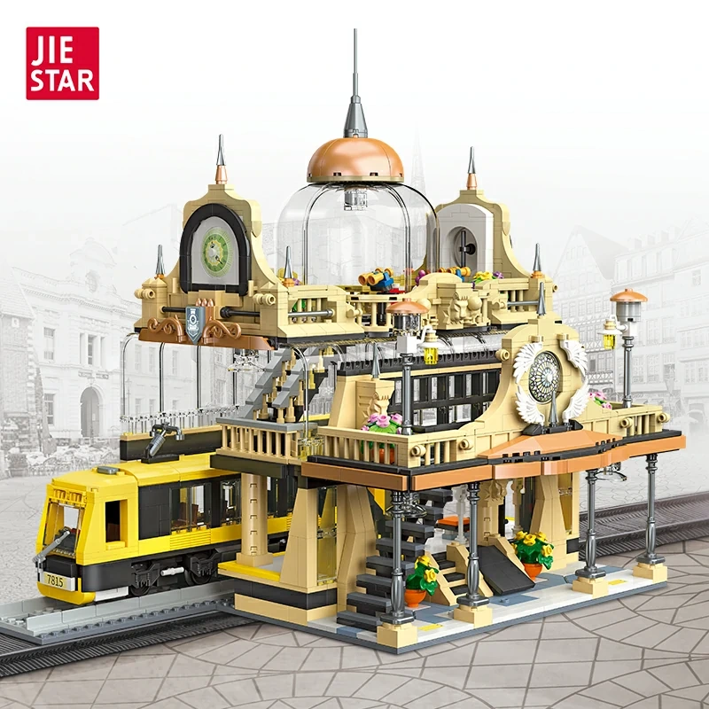 JIESTAR 89136 EUROPEAN STYLE RAILWAY STATION Technic