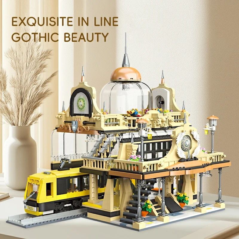 JIESTAR 89136 EUROPEAN STYLE RAILWAY STATION Technic