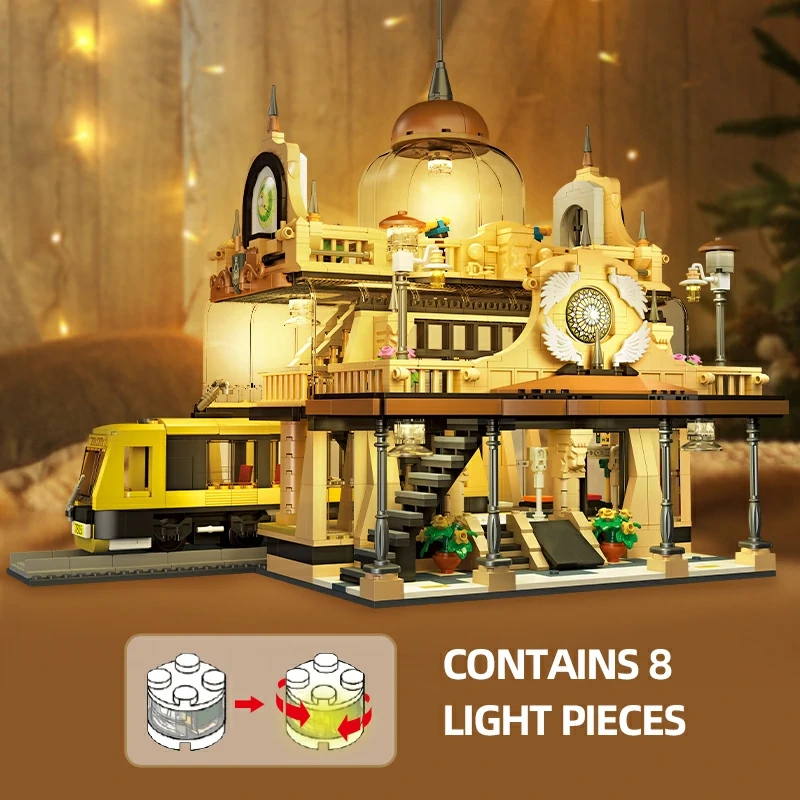 JIESTAR 89136 EUROPEAN STYLE RAILWAY STATION Technic