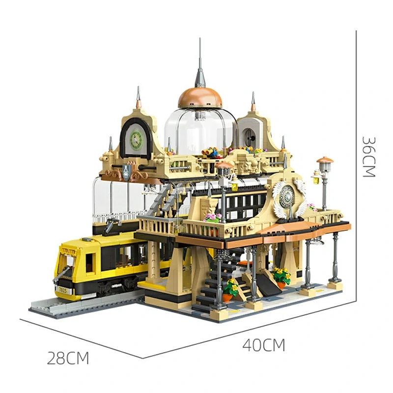 JIESTAR 89136 EUROPEAN STYLE RAILWAY STATION Technic