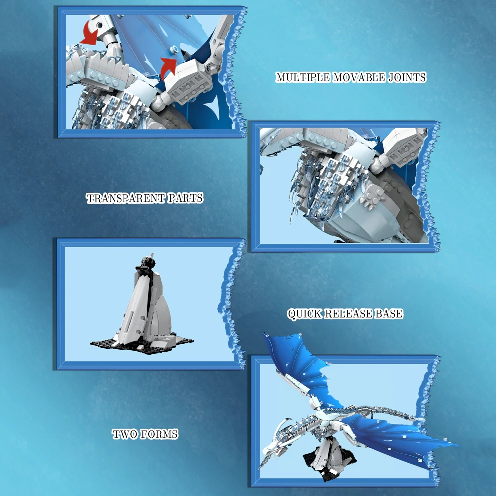 DK 7070 Ice Dragon Monster Dinosaur