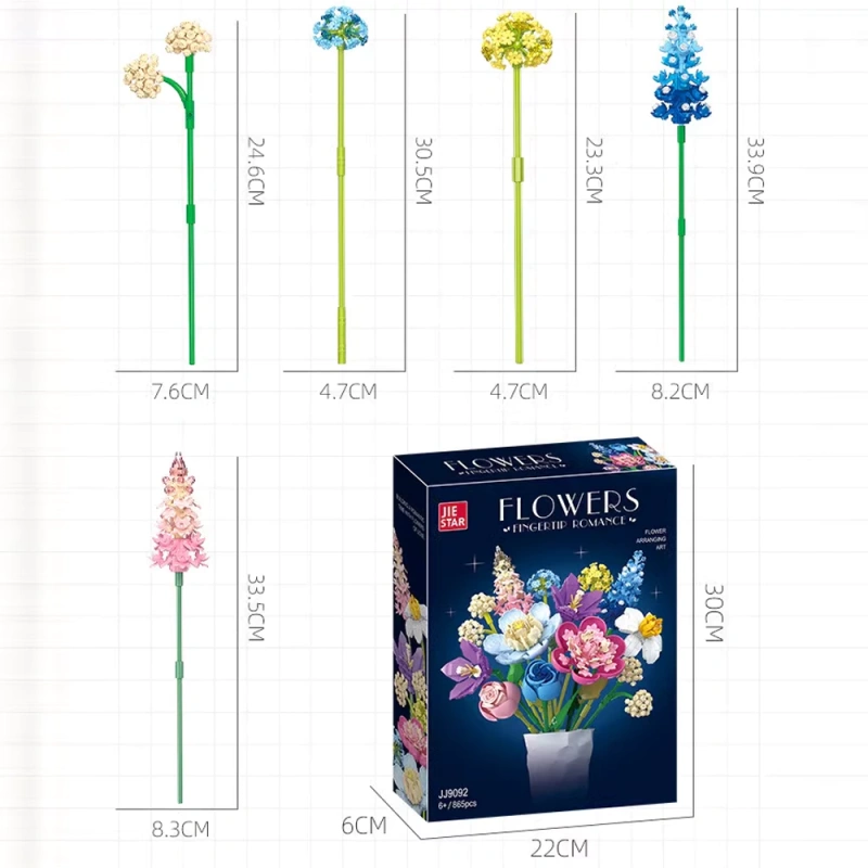 JIESTAR JJ9092 Flowers Fingertip Romance Creator Expert