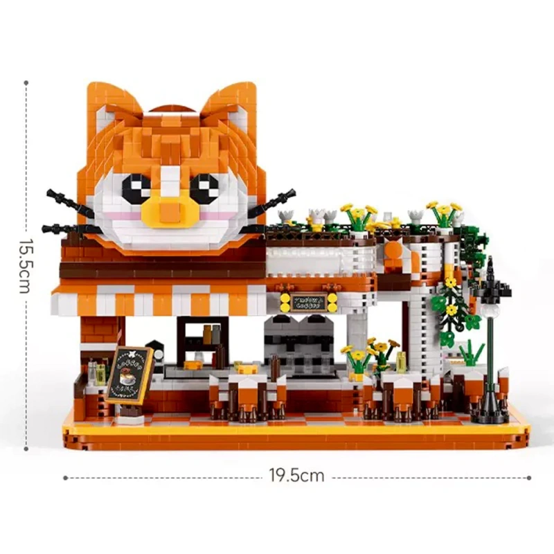 [Pre-sale] [Mini Micro Bricks] MOYU Cute Pet Food Street Modular Buildings