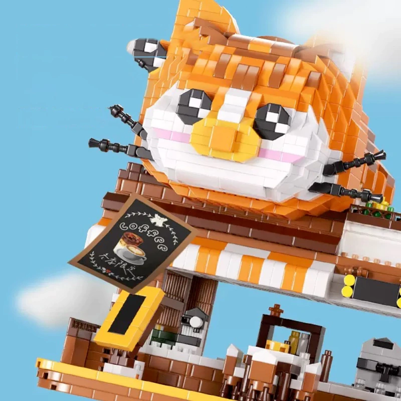[Pre-sale] [Mini Micro Bricks] MOYU Cute Pet Food Street Modular Buildings
