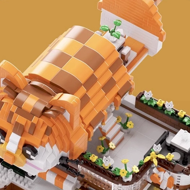 [Pre-sale] [Mini Micro Bricks] MOYU Cute Pet Food Street Modular Buildings