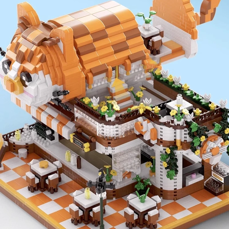 [Pre-sale] [Mini Micro Bricks] MOYU Cute Pet Food Street Modular Buildings