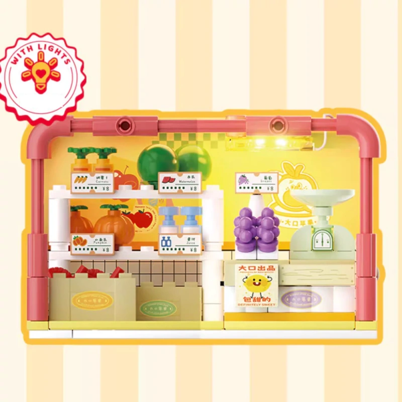 Wekki 519102 Big Appetite Shop Plush Building Block Blind Box Creator Expert