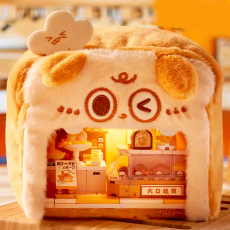 Wekki 519102 Big Appetite Shop Plush Building Block Blind Box Creator Expert