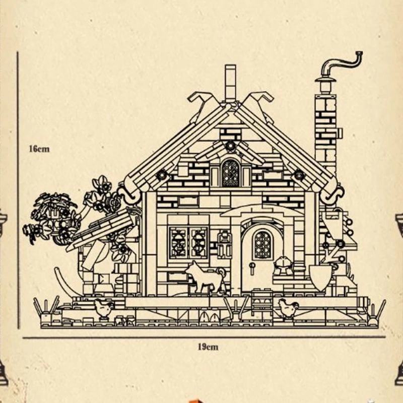 [Mini Micro Bricks] ZHEGAO Medieval Architecture Modular Buildings