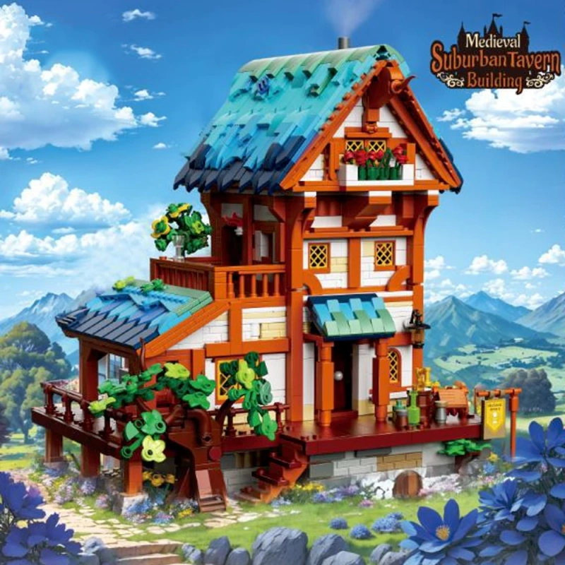 [Mini Micro Bricks] ZHEGAO Medieval Architecture Modular Buildings
