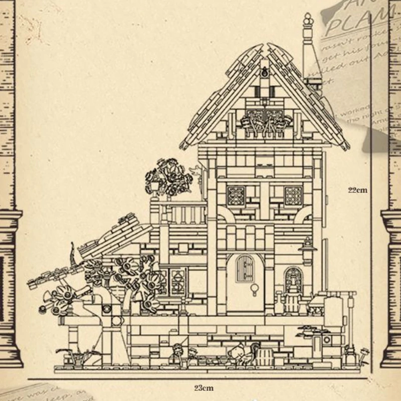 [Mini Micro Bricks] ZHEGAO Medieval Architecture Modular Buildings