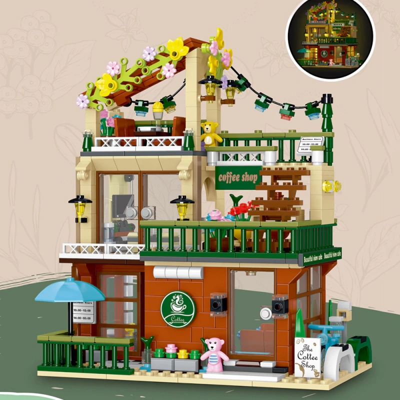 XMORK 20204 Coffee Shop 3IN1 odular Buildings