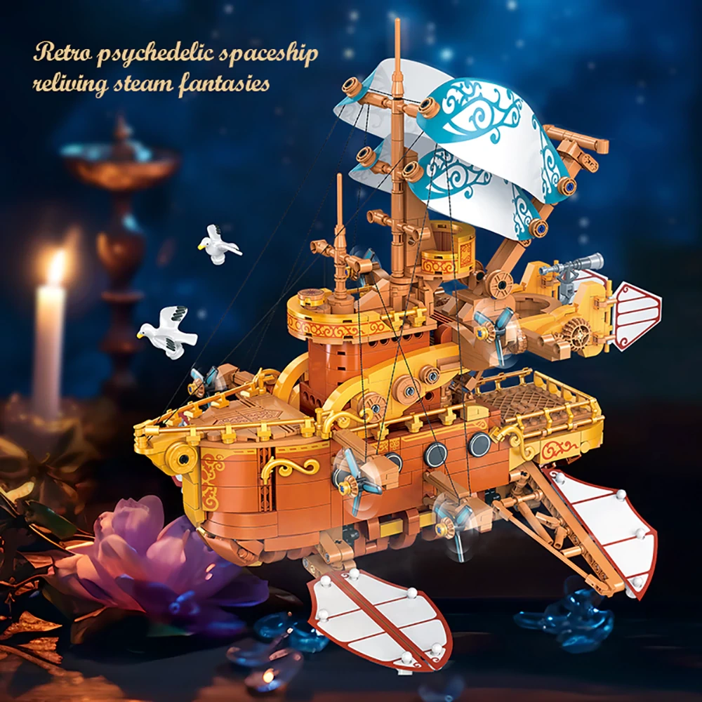 JIESTAR JJ9176 Steam Fantasy Spaceship Technic