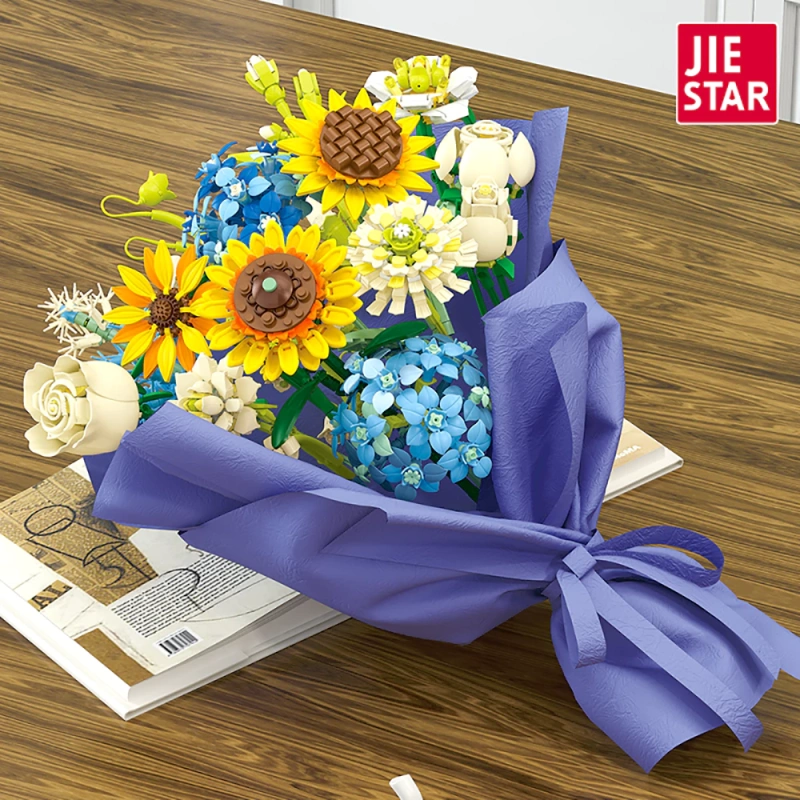 JIESTAR JJ9196 Sunflower Bouquet Creator Expert