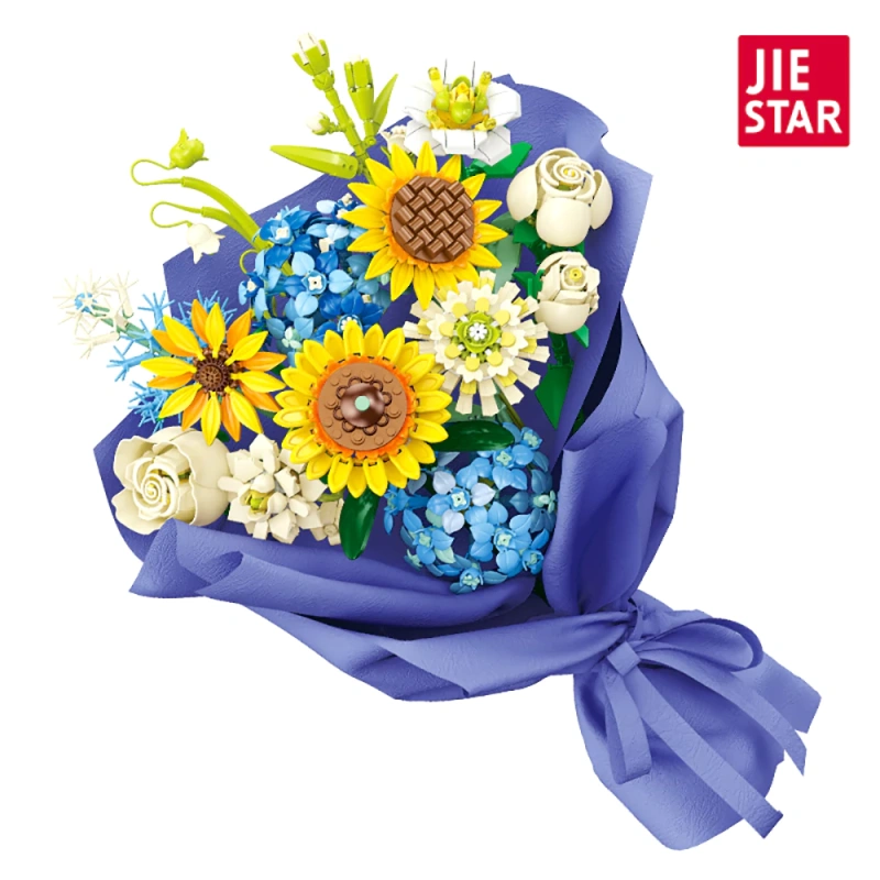 JIESTAR JJ9196 Sunflower Bouquet Creator Expert