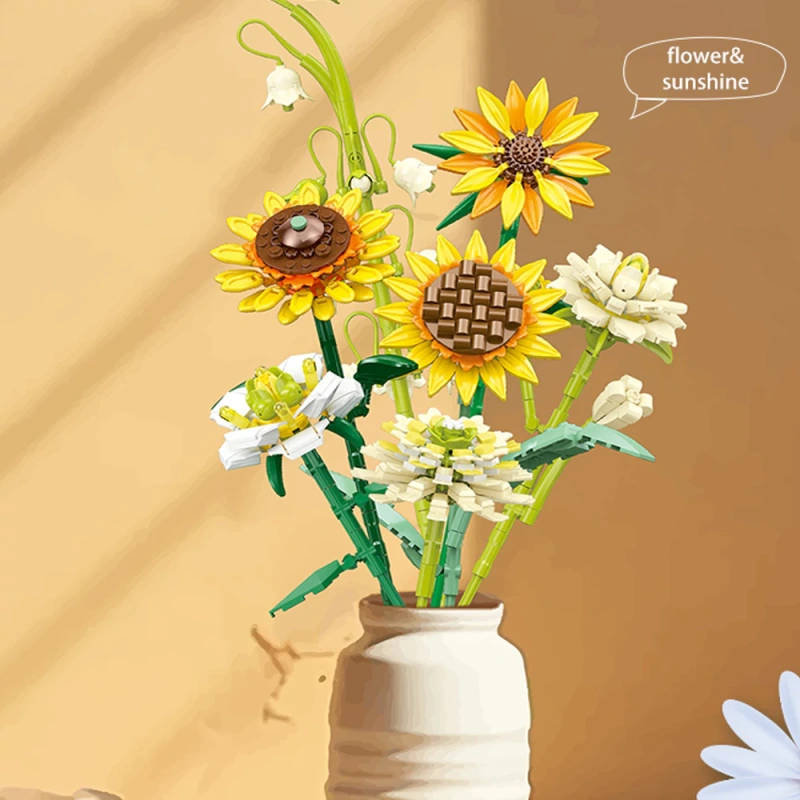 JIESTAR JJ9196 Sunflower Bouquet Creator Expert