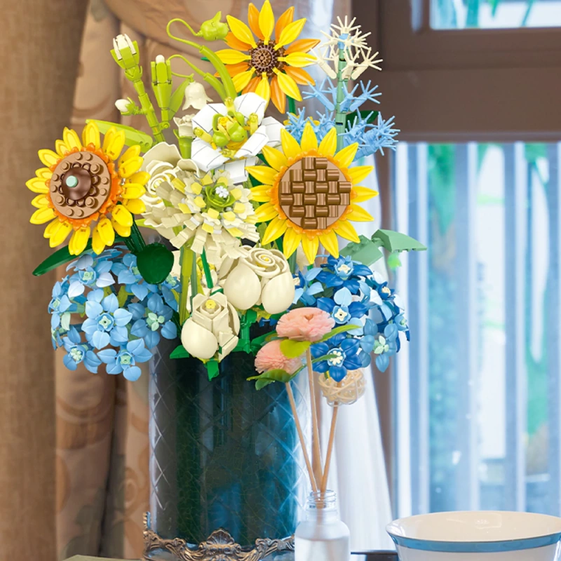 JIESTAR JJ9196 Sunflower Bouquet Creator Expert