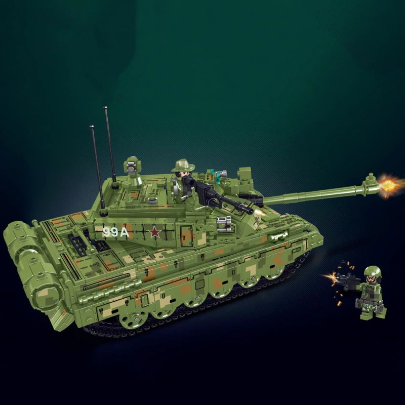 [Mini Micro Bricks] ZHEGAO 911005 Type 99A Main Battle Tank Military