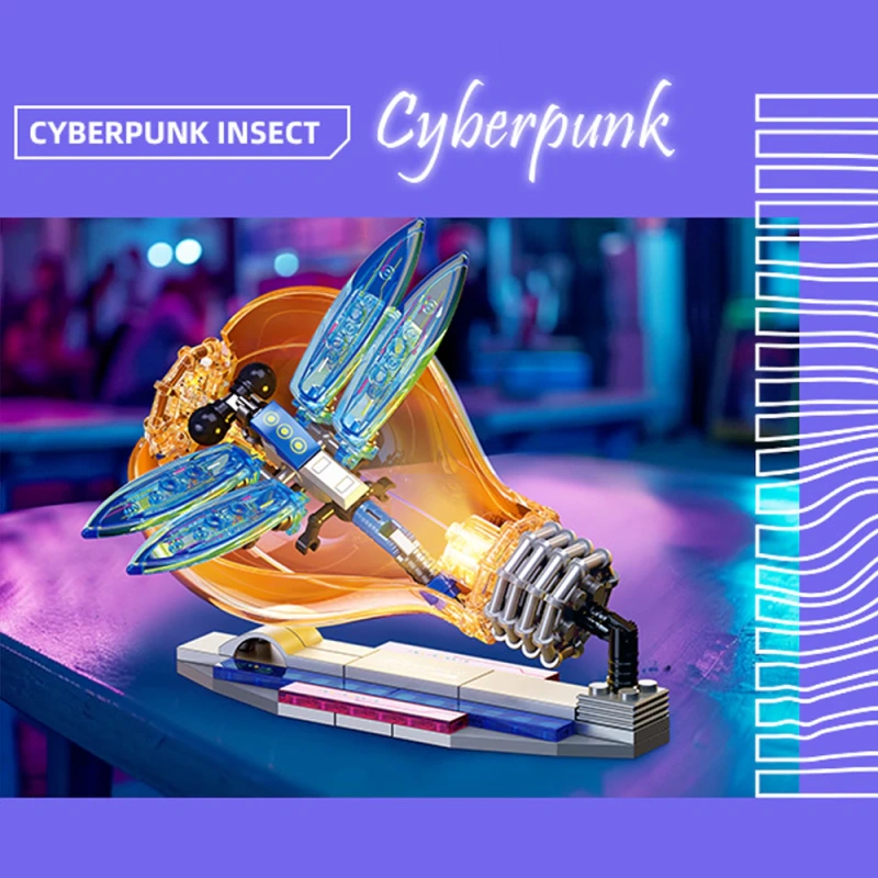 JIESTAR Cyberpunk Insect Light Bulb Creator Expert