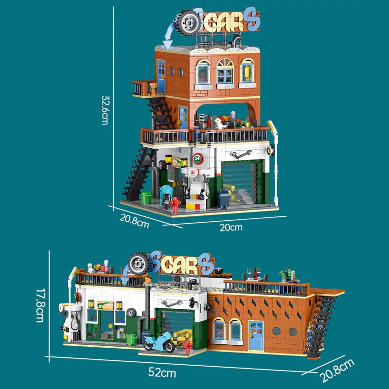 [Pre-sale] XMORK 20203 CITIES REPAIR SHOP Modular Buildings