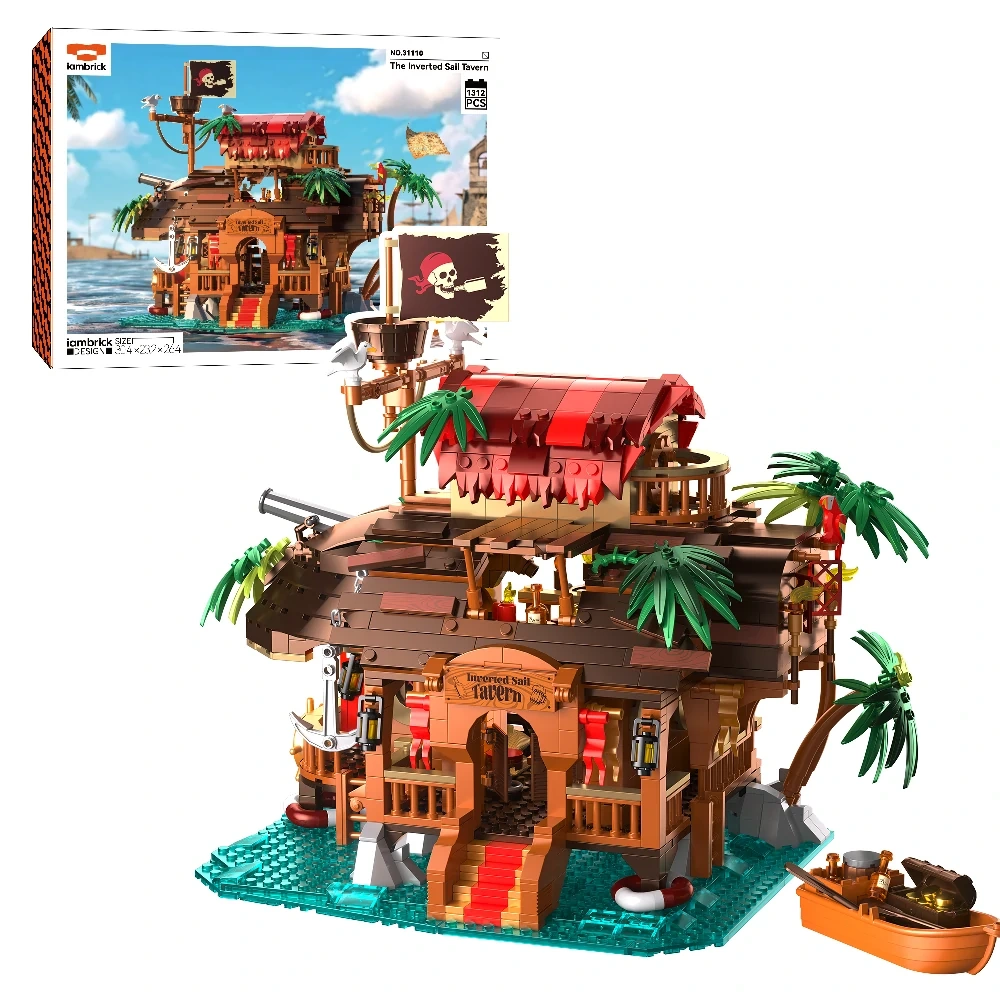 リリパットレーン304☆THE MILL& ENGINE HOUSE Iambrick 31110 Lego Tavern with Medieval Architecture