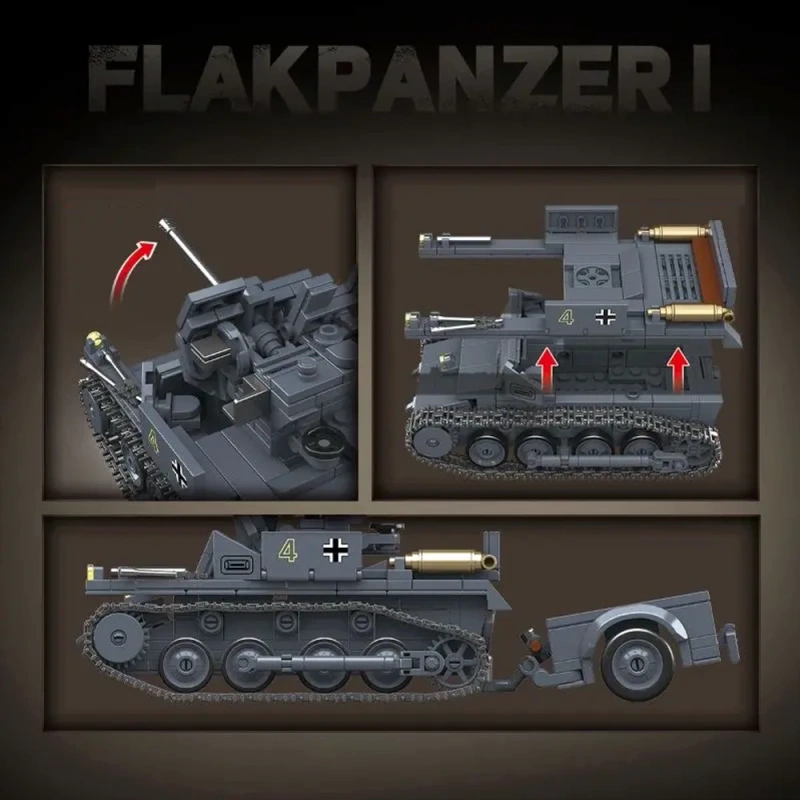 QUANGUAN 100299 Flakpanzer I Tank Military