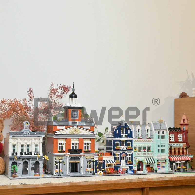 [Mini Micro Bricks] JiQing JQ10005 City Hall Modular Buildings