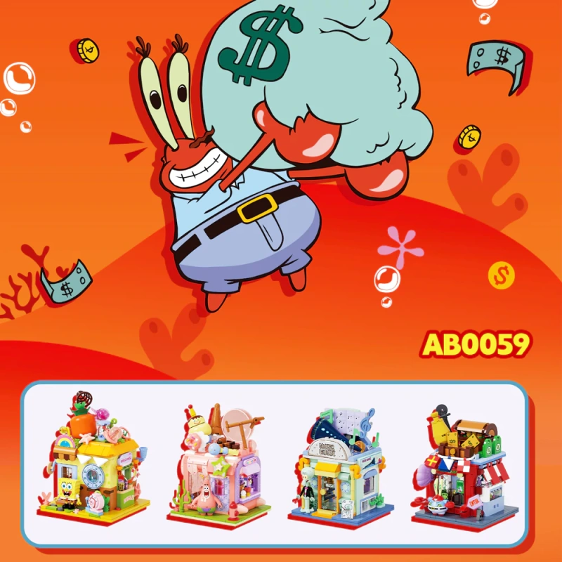AREA-X SpongeBob SquarePants Funny Shop MINI Bikini Bottom Movie
