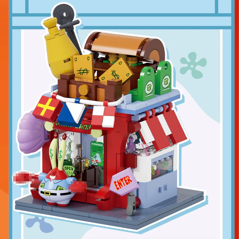 AREA-X SpongeBob SquarePants Funny Shop MINI Bikini Bottom Movie