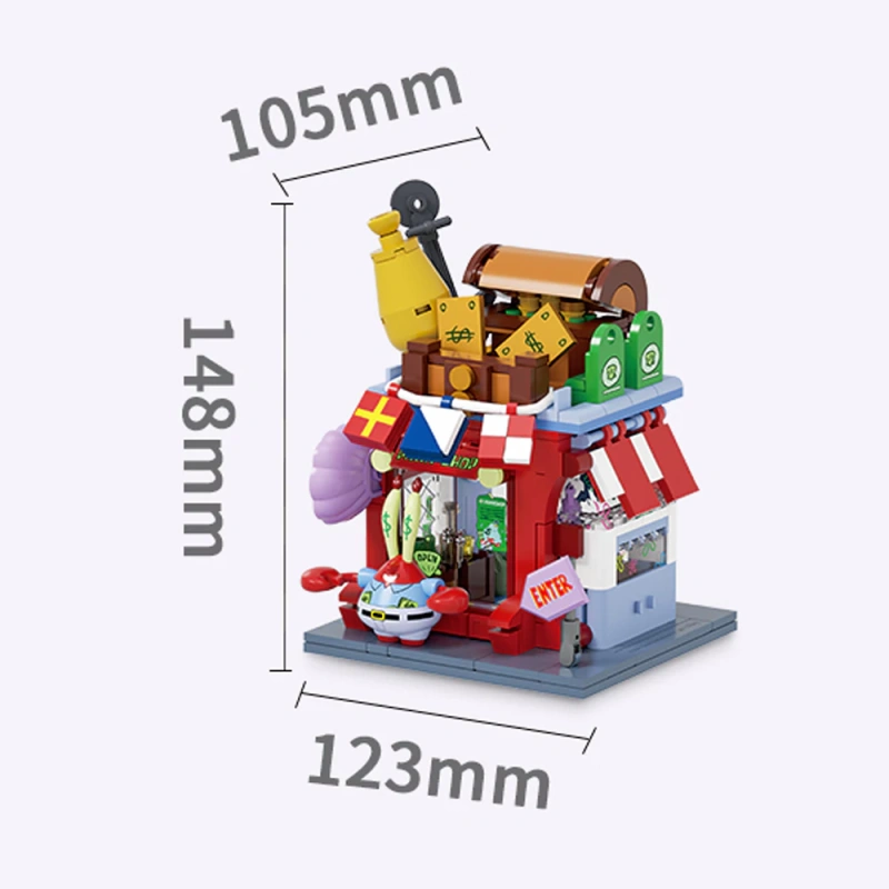 AREA-X SpongeBob SquarePants Funny Shop MINI Bikini Bottom Movie