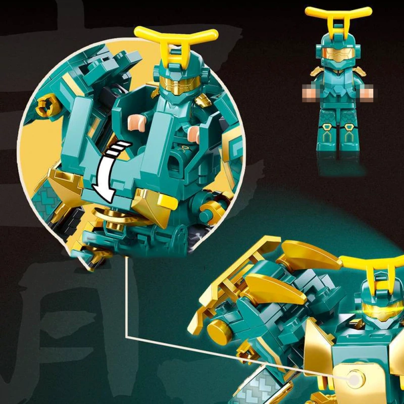 Sluban Classic of Mountains and Seas The Four Great Divine Beasts Mech Dual Form Chinese Culture