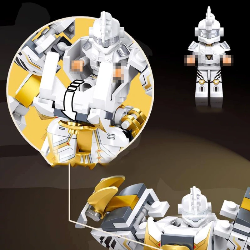 Sluban Classic of Mountains and Seas The Four Great Divine Beasts Mech Dual Form Chinese Culture