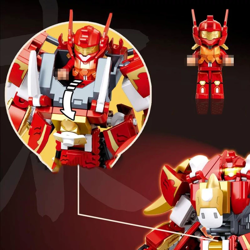 Sluban Classic of Mountains and Seas The Four Great Divine Beasts Mech Dual Form Chinese Culture