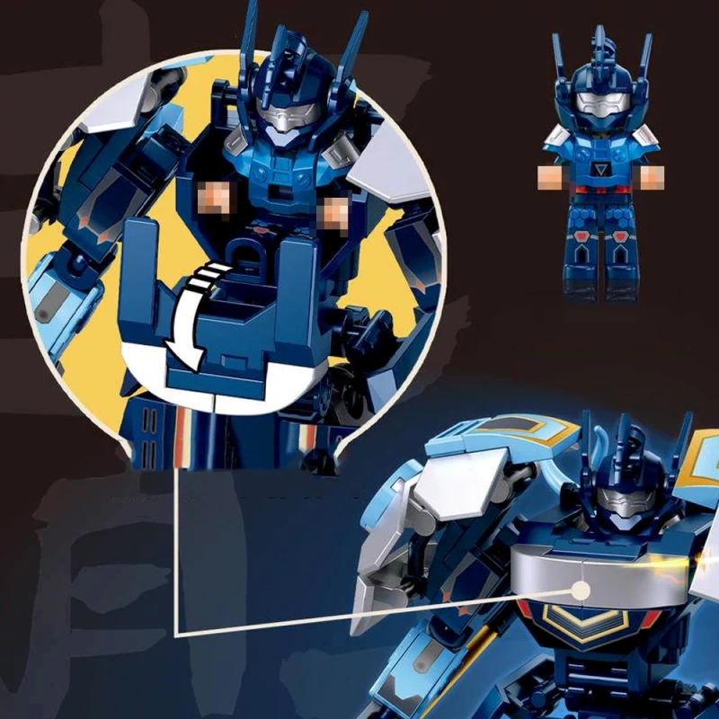 Sluban Classic of Mountains and Seas The Four Great Divine Beasts Mech Dual Form Chinese Culture