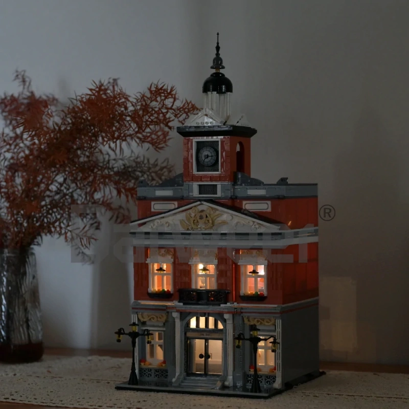 [Mini Micro Bricks] JiQing JQ10005 City Hall Modular Buildings