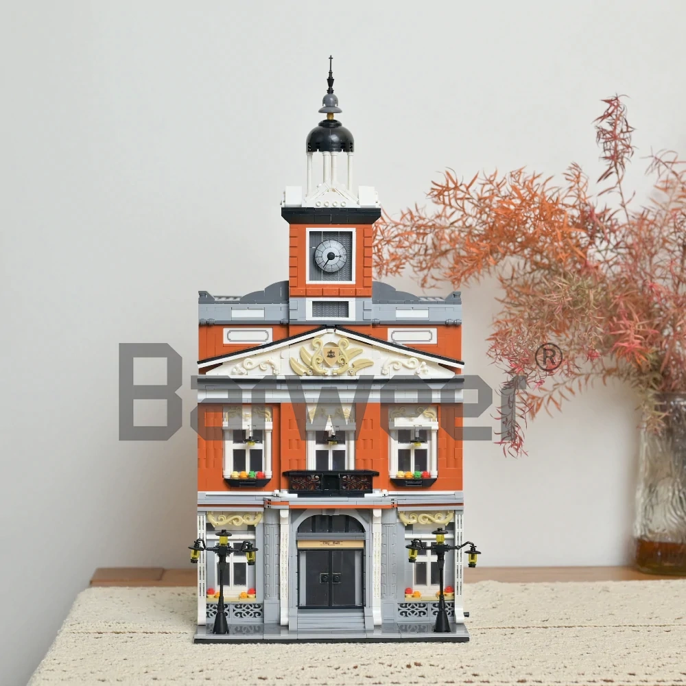 [Mini Micro Bricks] JiQing JQ10005 City Hall Modular Buildings