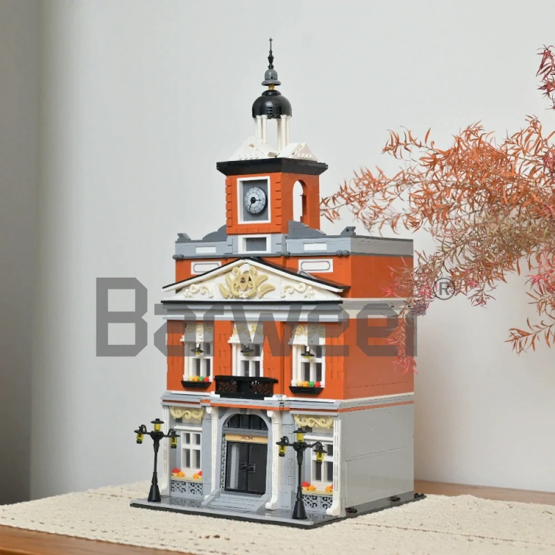 [Mini Micro Bricks] JiQing JQ10005 City Hall Modular Buildings