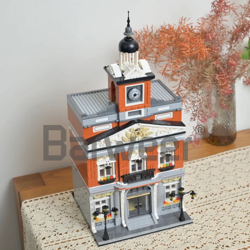[Mini Micro Bricks] JiQing JQ10005 City Hall Modular Buildings