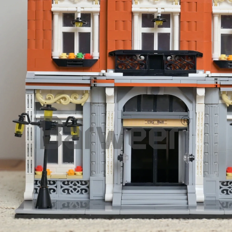 [Mini Micro Bricks] JiQing JQ10005 City Hall Modular Buildings