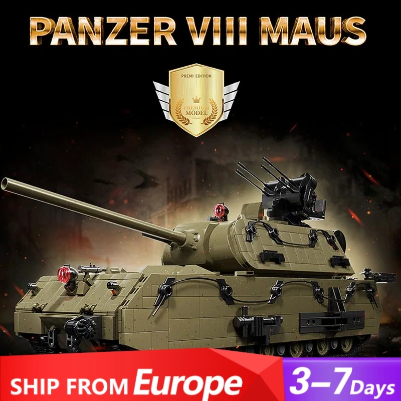 [Pre-sale] 12GO 98001 PANZER VIII MAUS Tank Military Europe Warehouse Express