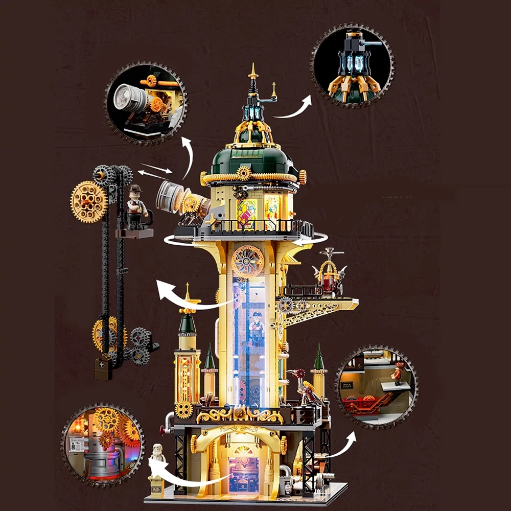 Funwhole F9070 Steampunk Observation Tower Modular Buildings