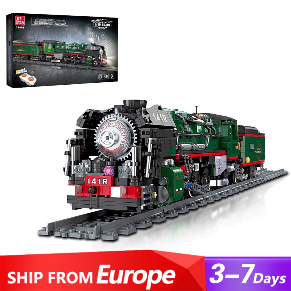 [Pre-sale] JIESTAR 59098 141R Train Technic Europe Warehouse Express