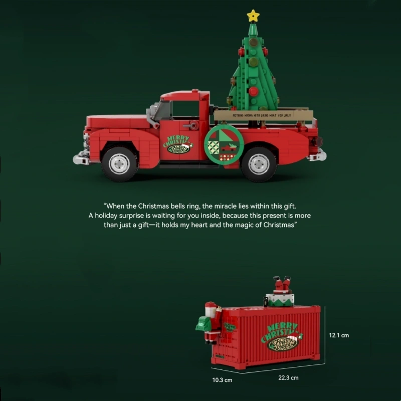 [Deal] PowerBlock PB8849 Christmas Limited Edition Truck 8-Wide 1:32 Scale Car Technic