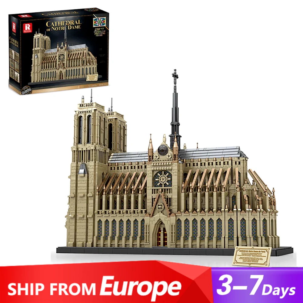 [Pre-sale] Reobrix 66016 Cathedral Of Notre Dame Modular Buildings Europe Warehouse Express